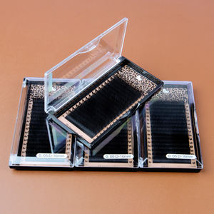 Бархатные кашемировые накладные ресницы, 0,02 русские Накладные ресницы ручной работы, супер черные лотки для ресниц - Product Image 5