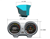 Harga Pabrik Terlaris Speedometer Odometer Motor 12V Cocok untuk Honda TITAN 150 FAN150 CG150