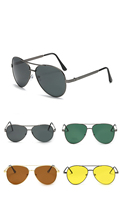 MK3029 Nouvelle Arrivée Classique Rétro Métal Pilote Double Pont Carré Ovale Lunettes de Soleil Lunettes Lunettes avec Lentille Polarisée TAC