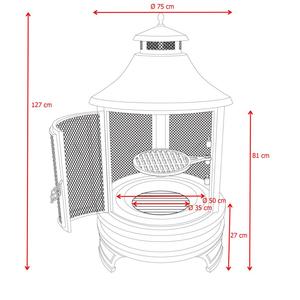 Parrilla de barbacoa al aire libre fiesta redonda Camping hoguera barbacoa Mesa Navidad espacio fiesta Halloween viaje cerveza china - Product Image 6