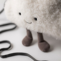 Sac à bandoulière créatif classique en forme de nuage en coton, mini, en peluche douce, imperméable et durable, cadeau pour enfants et adultes