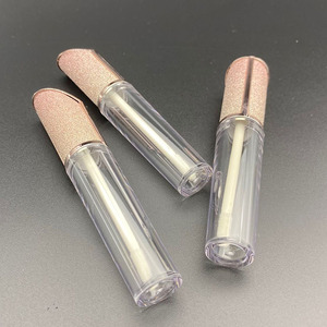 Le 5ml luxueux tube de brillant à lèvres transparent vide avec diamant en or bouchon - Product Image 4