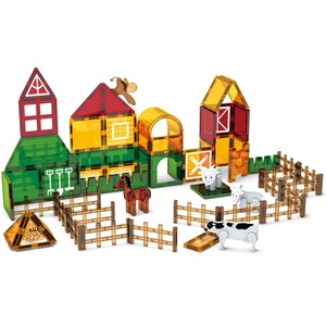 Bộ xếp hình từ tính 3D bằng nhựa 7,5cm, đồ chơi giáo dục cho trẻ nhỏ - Product Image 1