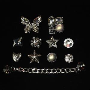 Boucle de fleur de chaussure en métal plaqué or bricolage effet papillon <span class=keywords><strong>série</strong></span> rétro avec technique plaquée Design croisé - Product Image 3