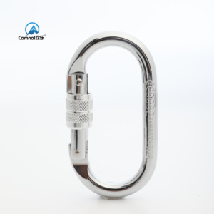 Mosquetón de Acero 40cr con Certificación CE, Modelo CA-K9935, Rosca de Alta Resistencia, Gancho Giratorio Personalizado de 25KN para Escalada en Roca - Product Image 1