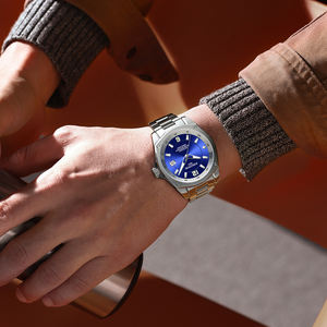 Logotipo personalizado Japón Movt Lujo Cristal de zafiro Acero inoxidable Reloj mecánico Deporte 100M Relojes de pulsera a prueba de agua - Product Image 6