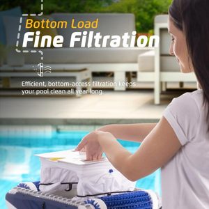Robot de nettoyage de piscine efficace avec un temps de cycle rapide et des fonctions de couverture complète - Product Image 6