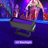 Conception brevetée par l'usine, 385-400 nm, haute puissance, 50 W, homologué ETL CETL, lumière noire LED UV 50 W pour parc d'action, arcade, laser tag