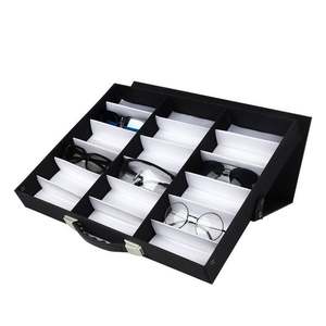 Présentoir de rangement en gros pour 18 paires de lunettes, boîte organisatrice pour lunettes de vue et de soleil - Product Image 1
