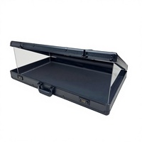 Vitrine portative en aluminium Nouveau design Porte-cartes de sport Porte-outils OEM pour cartes Tampon Bijoux Présentoir acrylique