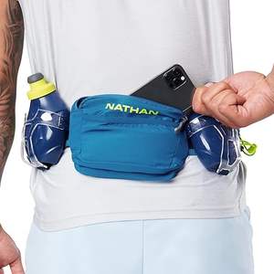 Free Sample Nylon Waterproof Sports Hydration Belt Sports Waist Pack Hiking Waist Bag Fanny Pack with <b>Water</b> <b>Bottle</b> Holder - Product Image 4