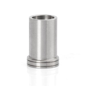 Douille d'étanchéité de précision à bride en acier inoxydable CNC avec double rainures, surface polie, montage par pressage - Product Image 5