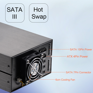 St3530b nhôm nội bộ 3 bay 3.5 inch Sata SAS ổ cứng trao đổi nóng bao vây cho 5.25 khe cắm quang học - Product Image 6