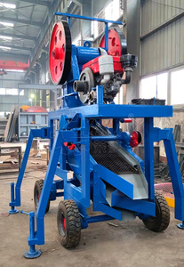 Trung Quốc PE 250x400 tiểu điện thoại di động máy nghiền hàm Lập Dị trục máy nghiền hàm giá với rung màn hình - Product Image 4