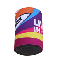 Porte-bouteilles et porte-canettes isothermes en néoprène de 5 mm avec impression couleur intégrale et base en caoutchouc