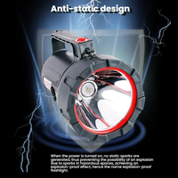 Lampe torche LED en alliage d'aluminium anti-explosion IP65 étanche, rechargeable par USB, 2000LM super lumineuse, portée longue distance 9999m, réglable