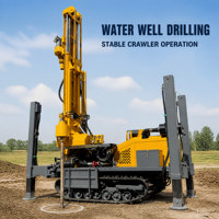 Foreuse compacte pour puits d'eau de 180 m avec diamètre de forage de 140-254 mm et moteur de 55 kW