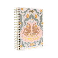 Agenda mensuel et quotidien personnalisé Artgift 2025, couverture rigide, format A4, organiseur, calendrier, affirmation, manifestation, entraînement, cadeau