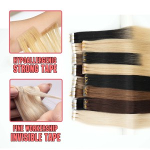 Livraison rapide, réduction, en stock dans les 48 heures # Extensions de cheveux adhésives BM 100% naturelles 50g Super Double Drawn invisibles - Product Image 2