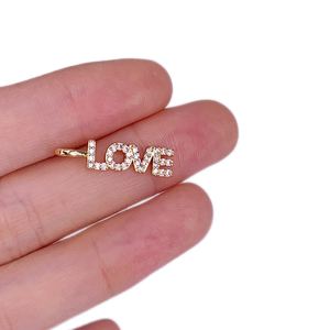 Mode amour maman ange cher lettre Zircon pendentif plaqué or collier accessoires pour femmes fabrication de bijoux - Product Image 1