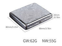 Étui à cigarettes fin en aluminium de qualité supérieure, nouveau modèle portable, boîte à cigarettes en métal de haute qualité
