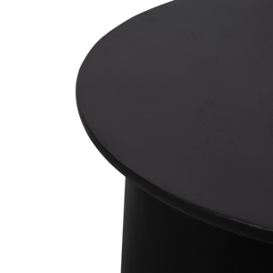 Tavolino da Caffè Rotondo in Legno Moderno, Finitura in Legno di Mango Massiccio, Arredamento per Soggiorno - Product Image 4