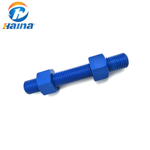 China PTFE recubierto de ASTM A193 B7/ A320-L7 perno <span class=keywords><strong>prisionero</strong></span> con 2h tuercas hexagonales - Product Image 2