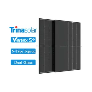 Trina solare N tipo pannello solare 430w 440w 435w 455w 445w doppio vetro Topcon celle 144 vertice S 450w energia sistema di pannelli solari