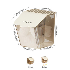 UFORU Estante para Especias, Organizador Colgante de Pared para Cocina, Recipientes de Plástico para Especias - Product Image 4