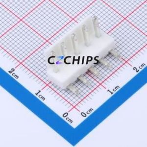 XY-VH3.96-5A21 Wire-to-Board Pin Header Bent Lead Through Hole,P=3.96mm Connector 1x5P 3.96mm Right Angle Insert 5P - Product Image 1
