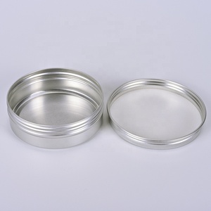 Pot rond en aluminium argenté de 120 ml avec couvercle à vis, 120 g, 4 oz, pour crème à barbe, emballage de stockage, boîtes en aluminium - Product Image 5