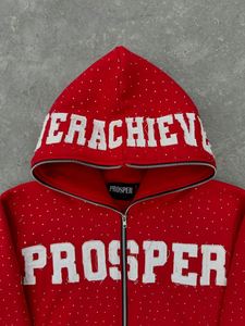 Sweat à capuche intégral personnalisé Yingling, coupe ample, imprimé, survêtement, automne, polaire technique écologique, coupe-vent pour homme - Product Image 6