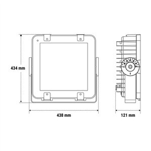 Faro d'emergenza da esterno Beghelli 47,5x48x25 cm con funzione timer per uso esterno - Product Image 2