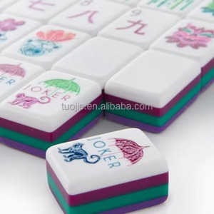 Fichas de Mahjong Acrílicas Púrpuras de Lujo de 4 Capas - Portátiles, de Alta Calidad, TOGYE Unisex, Oh My Mahjong - Product Image 5