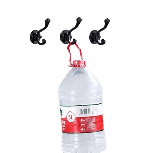 Accessoires de cuisine et de salle de bain, acier inoxydable poli, 5 crochets, support mural décoratif pour vêtements - Product Image 4