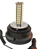 5W 10-30V LED-Rundumleuchte und Rotierendes Notfall-Warnlicht für Autodach mit Magnetbefestigung