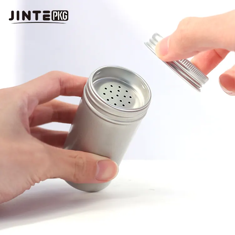 4oz 110ML Food Grade Tin Can Storage Aluminum Jar Balm Tins For Pill Storage Powder Jar Containers