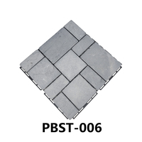 Dalles de terrasse en pierre naturelle d'extérieur, dalles de pierre emboîtables, marbre Griotte, dalles DIY pour patio, balcon, jardin, cour, piscine