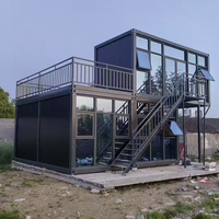 Maison conteneur isolée et respirante entièrement en acier pour usage hôtelier, préfabriquée 40 pieds/20 pieds/30 pieds