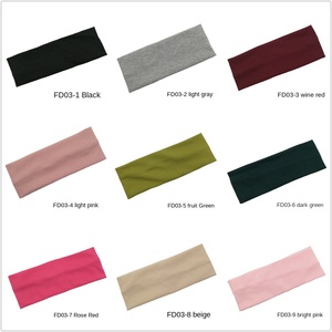 Nouveau <span class=keywords><strong>Bandeau</strong></span> en Coton Tricoté Couleur Unie pour le Lavage du Visage, <span class=keywords><strong>Bandeau</strong></span> de Yoga et de Sport Absorbant la Transpiration pour Hommes et Femmes - Product Image 3