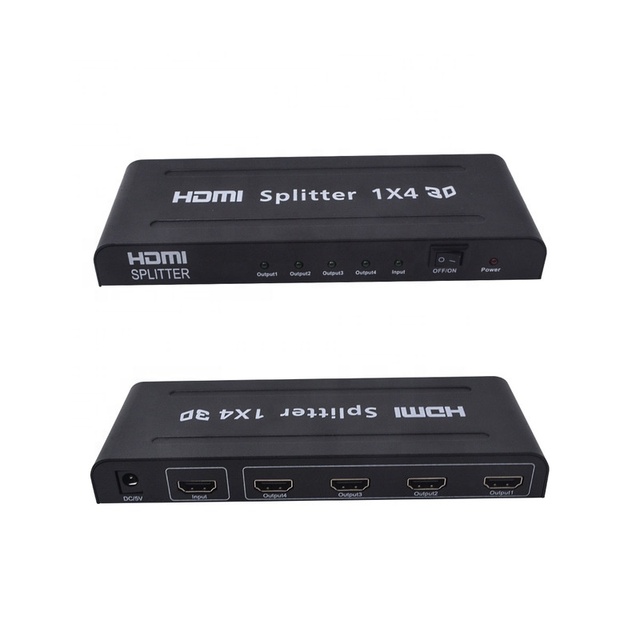 Audio Video Equipments 4k Full HD 1080p 4 Way 4 Ports hdmi Splitter Extender 1x4 Extender hdmi Splitter 1 in 4 Out