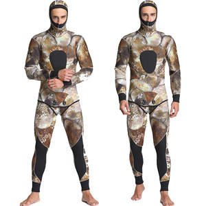 Balance 3mm CR combinaison de chasse sous-marine à manches longues <span class=keywords><strong>Camoufl</strong></span> Librae combinaison en néoprène deux pièces plongée libre natation combinaison de plongée - Product Image 4