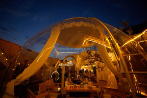 Nhà cho bán Bong Bóng Nhựa PC Dome giường đôi khách sạn <span class=keywords><strong>Tiny</strong></span> trong suốt mái vòm nhà giá rẻ chất lượng cao ngoài trời lều - Product Image 2