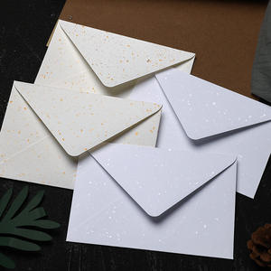 Sobres de papel grueso de 250 g con efecto arena dorada y plateada, con sellado de cera para invitaciones - Product Image 2