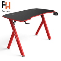 Nouveau bureau d'ordinateur de jeu à lumière LED table de jeu bureau de jeu pc