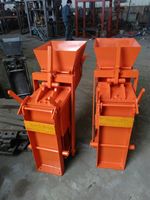 Machine à fabriquer des briques d'argile manuelle QMR2-40, machine à blocs de terre compressée