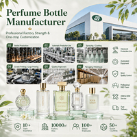 Flacon de parfum vide en verre 50 ml, rectangulaire, avec pulvérisateur à pompe à sertir, brume fine, finition givrée, Mocpack GB-240, estampage doré, revêtement UV, sérigraphie