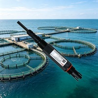 Sonde de pH industrielle avec double connecteur étanche NPT3/4 M16, étanche IP68 pour eau de mer et eau industrielle