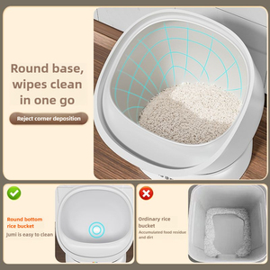 Joybos Nhựa Con Chó Thực Phẩm Lưu Trữ <span class=keywords><strong>Container</strong></span> Cao Thủy Tinh Borosilicate Lật <span class=keywords><strong>Top</strong></span> Nắp Độ Tươi Bảo Quản Độ Ẩm Bằng Chứng - Product Image 5