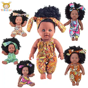 Großhandel kunststoff 12 zoll schwarz baby puppe spielzeug shop großhandel baby hersteller